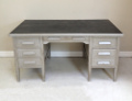 OLD PAINTED PEDELSTAL DESK